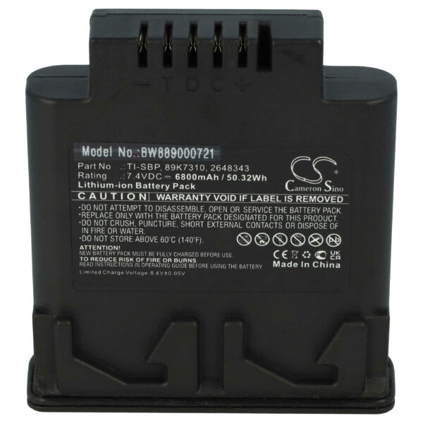 Bateria para Câmara Térmica Fluke 89K7310, TI-SBP, 2648343 - 6800 mAh 7.4 V Li-Ion vhbw