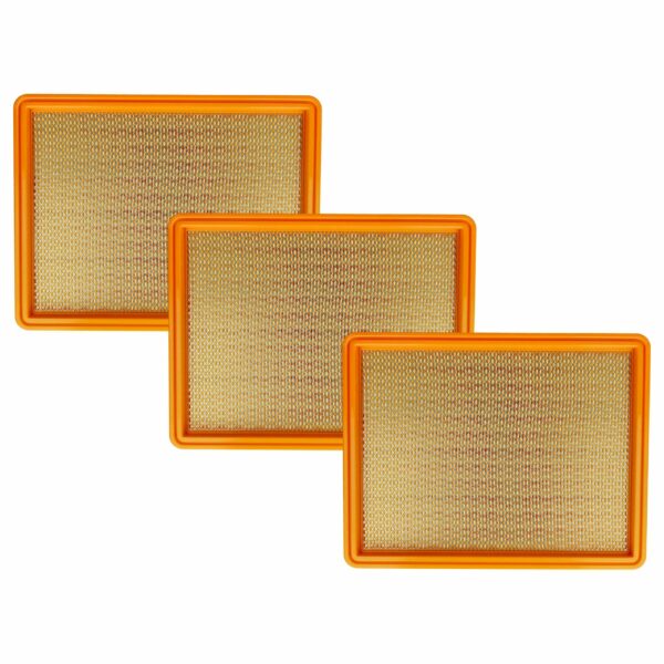 Kit com 3 filtros plissados para aspirador Würth/Kärcher (substitui Kärcher 5.731-020.0) - vhbw