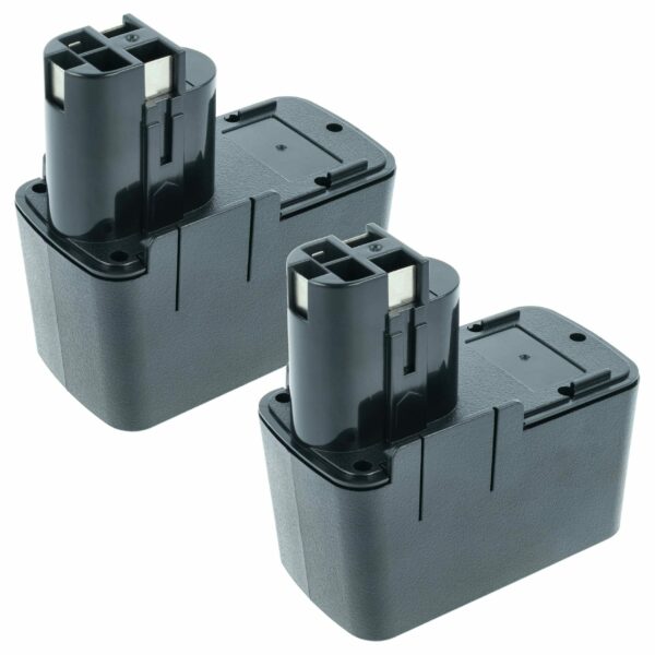 2x Bateria vhbw 2100 mAh 12V NiMH para Ferramentas Elétricas Bosch - Substitui 2607335054, 2607335055