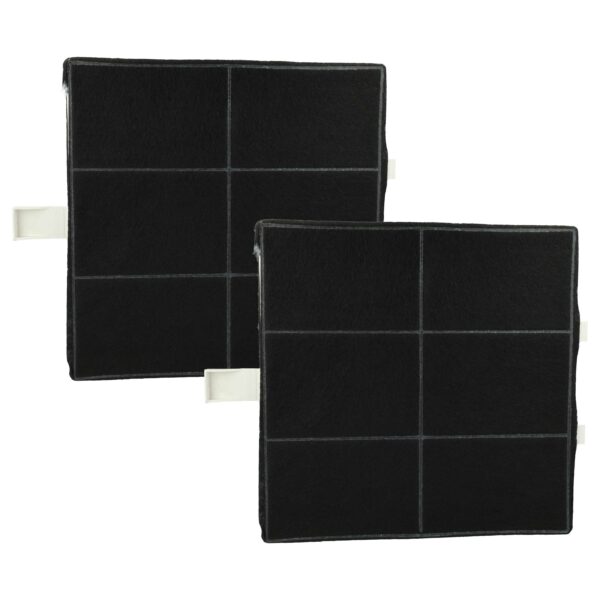 2x Filtro de Carvão Ativado para Coifa Balay 360732 / Bosch - 22.2 x 22.2 x 2.4 cm