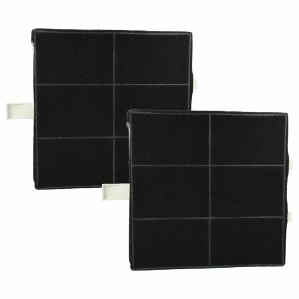 2x Filtro de Carvão Ativado para Coifa Balay 360732 / Bosch - 22.2 x 22.2 x 2.4 cm