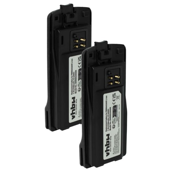 Bateria para Rádio Motorola vhbw 2100 mAh 3.7 V Li-Ion (substitui PMLN6394A, PMNN4434)
