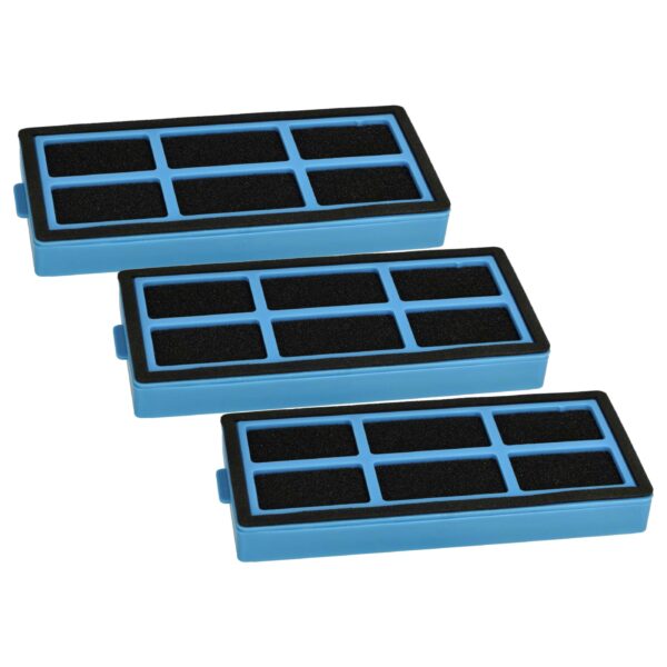 3x Elemento Filtrante para Aspirador Robô Proscenic 850T vhbw