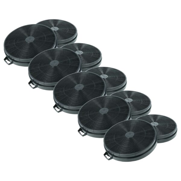 10x Filtro de Carvão Ativado Compatível com AEG 902793719 para Exaustor Zanussi - 20,2 cm