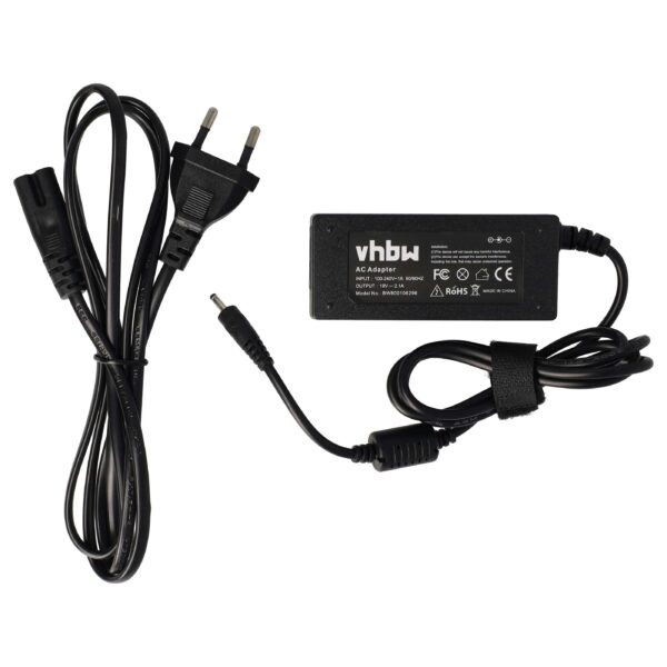 Carregador de Portátil vhbw compatível com Samsung AA-PA2N40S, AA-PA2N40L para Asus - 200 cm, 40 W