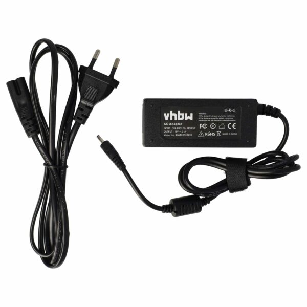 Carregador de Portátil vhbw compatível com Samsung AA-PA2N40S, AA-PA2N40L para Asus - 200 cm, 40 W