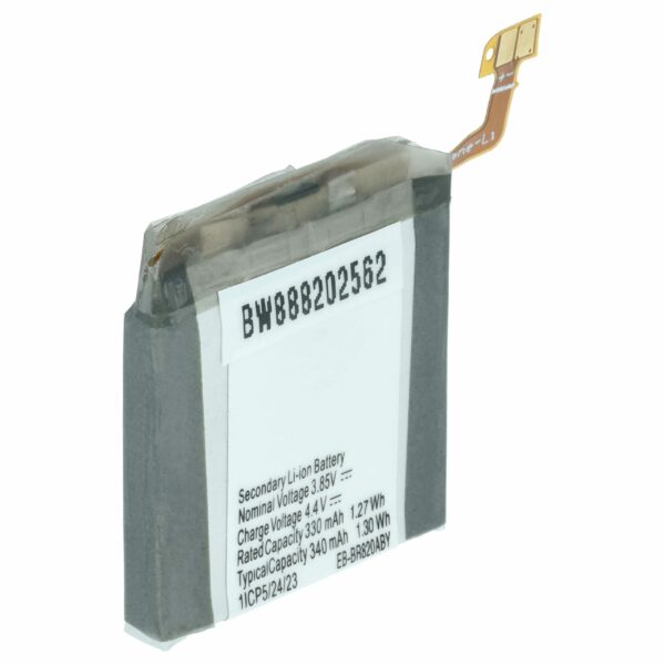 Bateria vhbw para Samsung Smartwatch EB-BR820ABY, GH43-04966A - 320 mAh 3.85 V Li-polymer