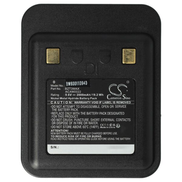 Bateria vhbw 9.6V 2000mAh NiMH para Equipamentos Médicos Bullard Heiman