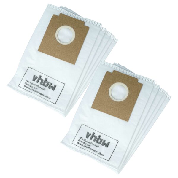 10x Sacos para Aspirador Dirt Devil M7003, M7003-2 Ultra Marine vhbw