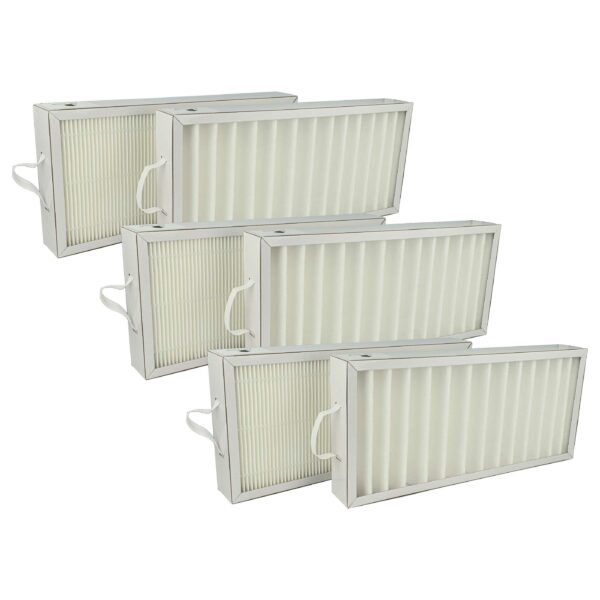 6x Filtros vhbw para Sistema de Ventilação Pluggit AP300, P300, P300N (G4 / F7)