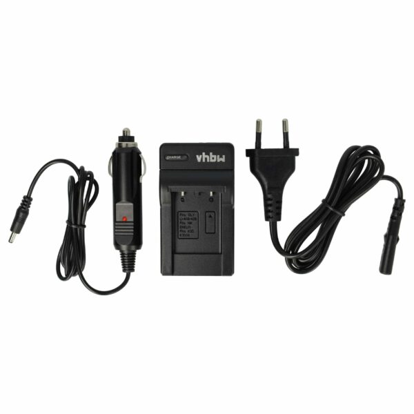 Carregador de Bateria vhbw para Olympus Li-41C, Li-40C - Compatível com Bosch, Fujifilm, Pentax, Kodak, Nikon e mais
