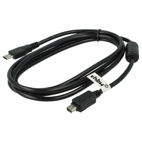 Cabo de Dados USB-C vhbw para Câmaras Olympus (CB-USB5, CB-USB8, CB-USB6) - 150 cm