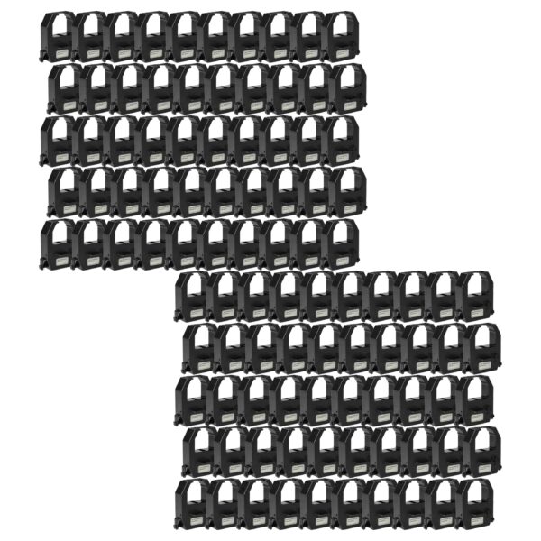 100x Fita de Tinta para Impressora Matricial Amano CE-315150, CE-315152 - Preta
