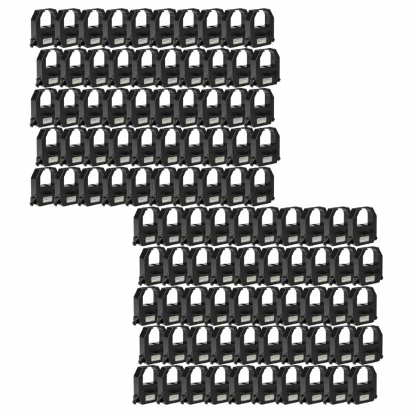 100x Fita de Tinta para Impressora Matricial Amano CE-315150, CE-315152 - Preta