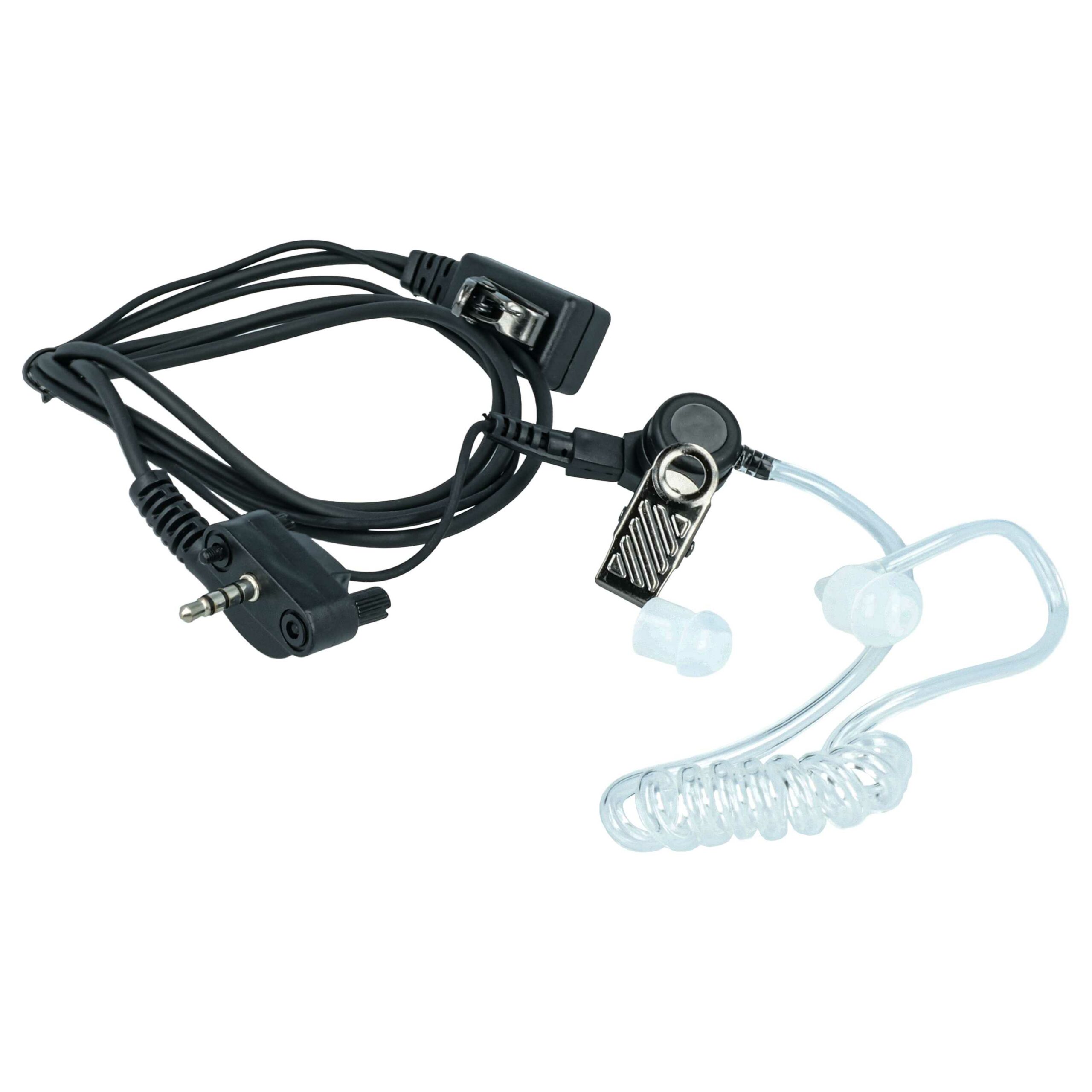 Headset com Microfone para Rádios Yaesu Vertex VX-130 - 10 Unidades com Botão de Resposta e Clip de Montagem - Image 4