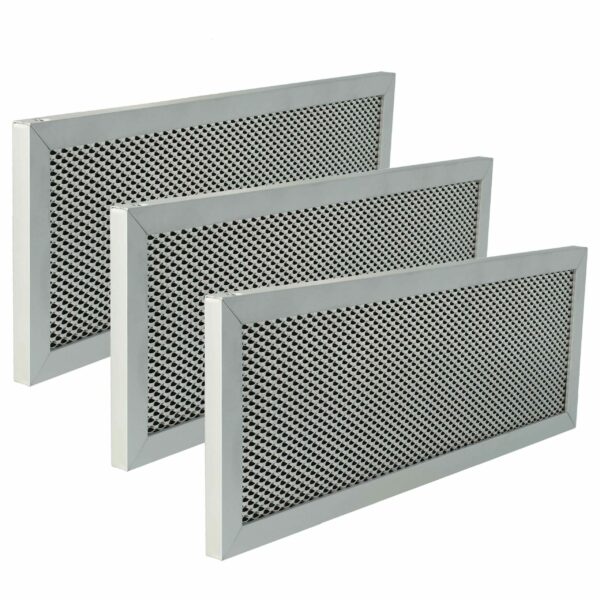 3x Filtro de Gordura Metálico Longa Duração vhbw para Coifa Klarstein 10035417, 52035417