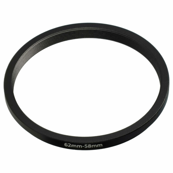 Anel Adaptador Redutor de 62 mm para 58 mm - vhbw para Objetivas de Câmara