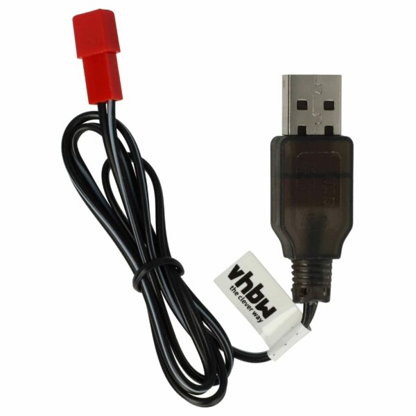 Cabo de Carregamento USB para Baterias RC com Conector JST - 60 cm 3.6V vhbw