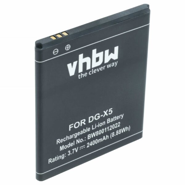 Bateria vhbw para telemóvel Doogee X5 / X5 Pro (2400 mAh, 3.7 V, Li-Ion)