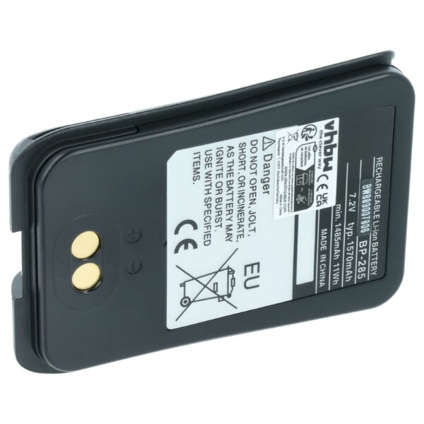 Bateria vhbw para Rádio Icom BP-285 - 1570 mAh 7.2 V Li-Ion