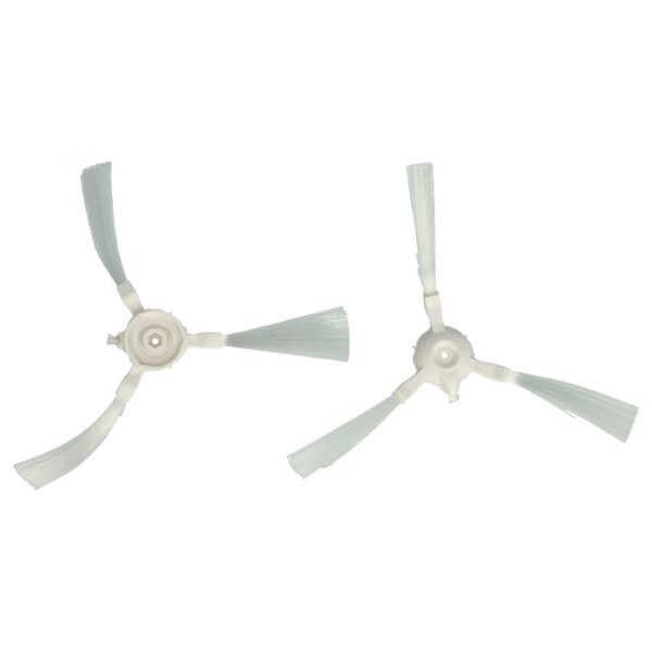 2x Escovas Laterais para Aspirador Robô Rowenta ZR720002 / Tefal - 3 Braços, Branco