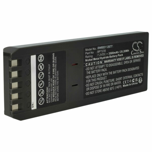 Bateria vhbw compatível com Fluke BP7235, 668225, 116-066 - 3500 mAh 7.2 V NiMH