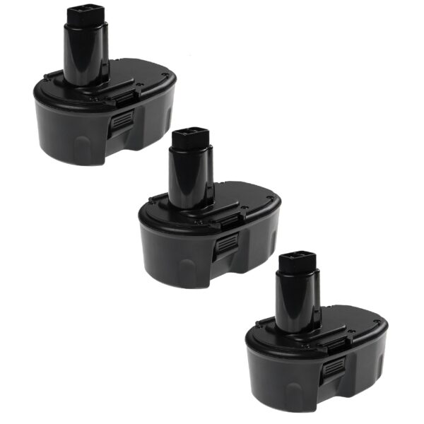 3x Bateria EXTENSILO para Dewalt DE9092, DE9091, DE9094, DC9091, DE9038 - 14.4V 3300 mAh NiMH