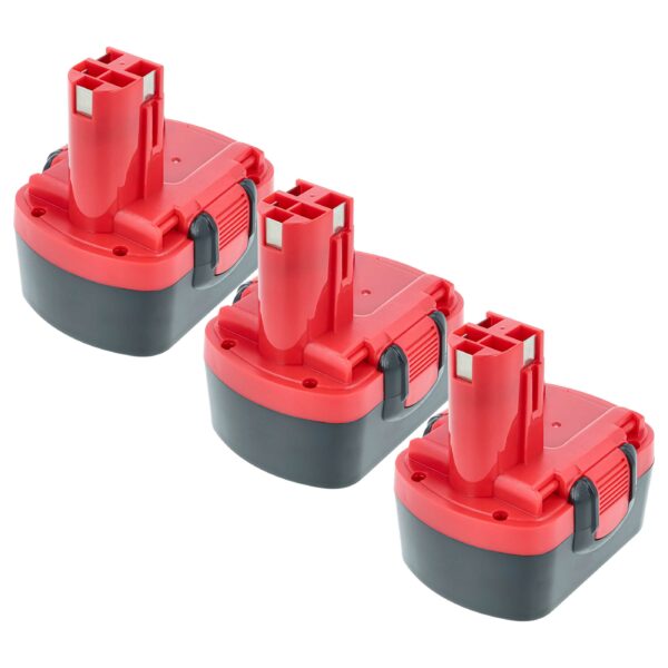 3x Bateria para Bosch 2 607 335 263, 1617S0004W - EXTENSILO 3300 mAh, 14.4 V, NiMH