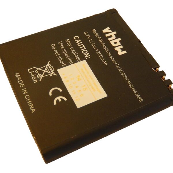 Bateria para Telemóvel vhbw CM504442APR - 1250 mAh 3.7 V Li-Ion