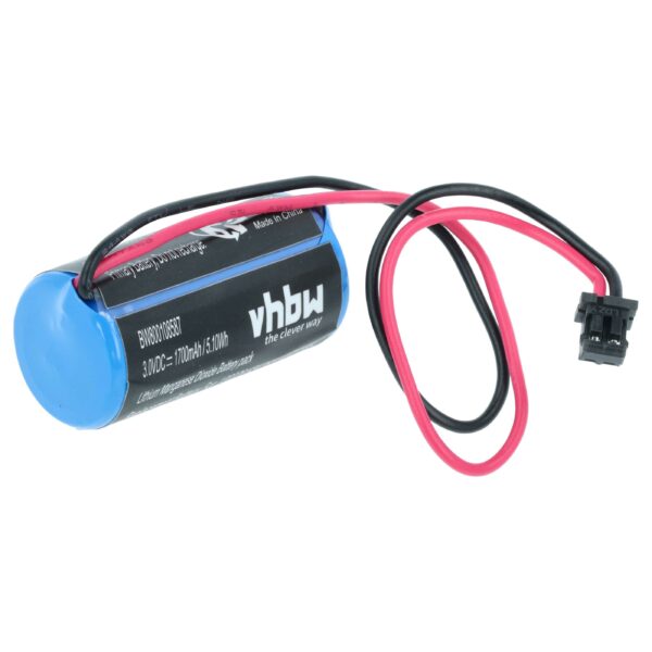 Bateria vhbw para Controlador Industrial Mitsubishi Q6-BAT 1700mAh 3V Li-MnO2