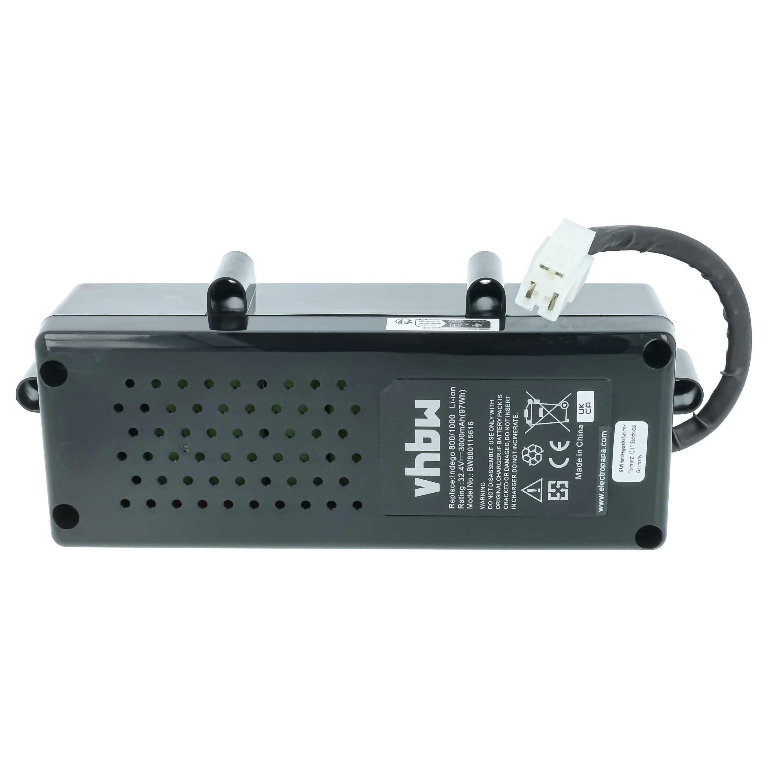 Bateria vhbw para Bosch Indego 800, 1000, 1100, 1200, 1300 Connect - 3000 mAh 32.4 V Li-Ion - Image 3