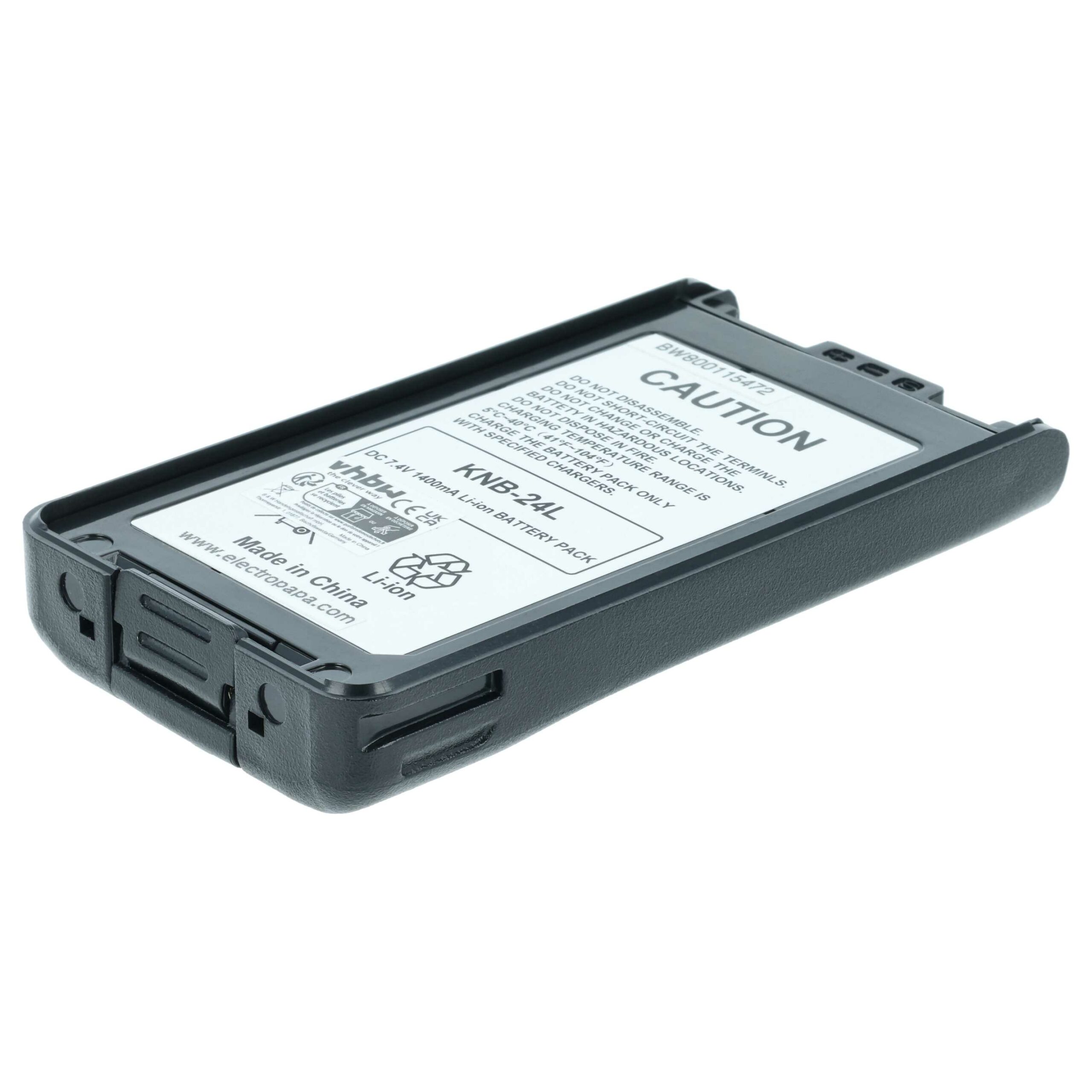 Bateria vhbw para Rádios Kenwood KNB-24LX, KNB-24, KNB-24Li, KNB-25A, KNB-25, KNB-24L - 1400 mAh 7.4V Li-Ion (Pack 2x) - Image 3