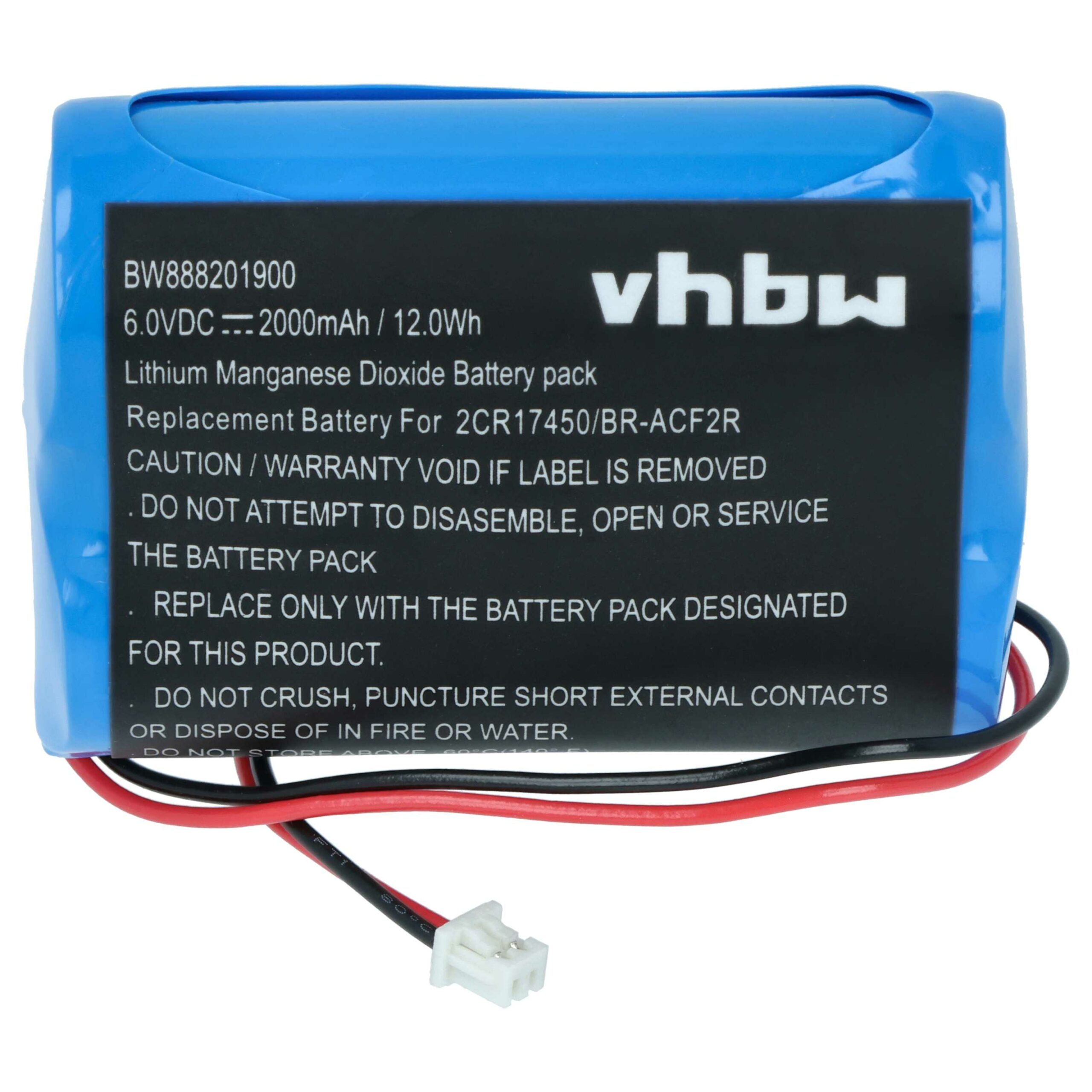 Bateria vhbw BR-ACF2R para Controlador CNC Panasonic - 6V 2000mAh Li-MnO2 (Pack 5x) - Image 3
