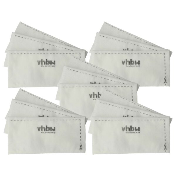 Pack 15 Filtros de Exaustão vhbw para Aspiradores Miele (3944711, SF-SAC20, SF-SAC30)