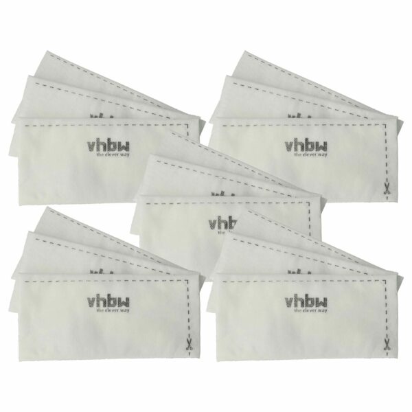 Pack 15 Filtros de Exaustão vhbw para Aspiradores Miele (3944711, SF-SAC20, SF-SAC30)