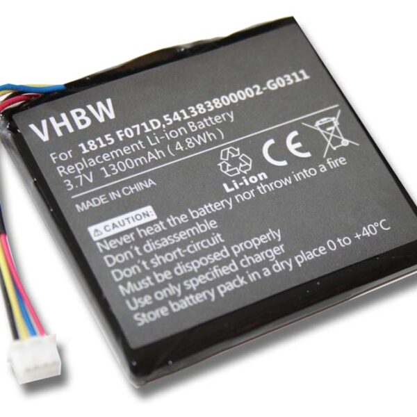 Bateria vhbw para Calculadoras Texas Instruments 3.7L1060SP - 1300 mAh 3.7V Li-Ion