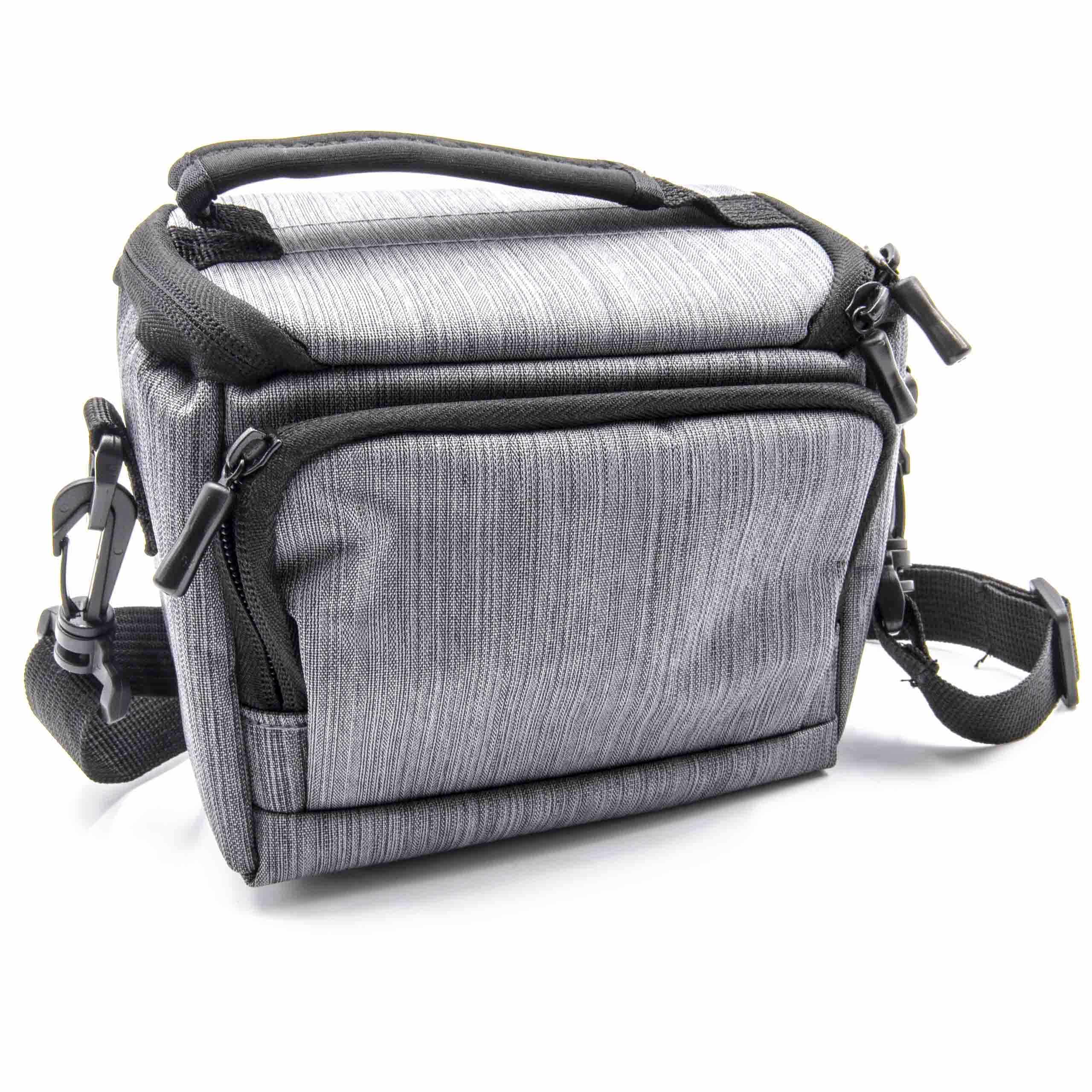 Bolsa de Câmara vhbw para Fujifilm, Pentax, Panasonic, Nikon e Outras - Cinzento, 180 x 107 x 150 mm com Alça
