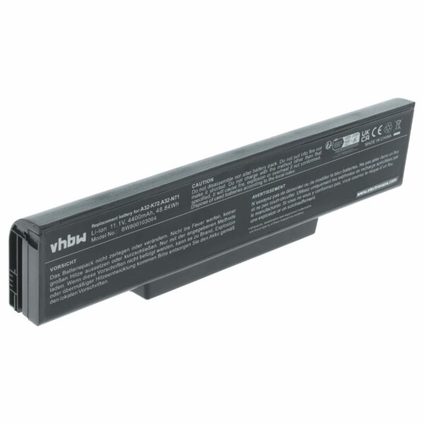 Bateria vhbw para Asus 70-NZY1B1000Z, 70-NX01B1000Z, 70-NXH1B1000Z - 4400 mAh 11.1 V Li-Ion