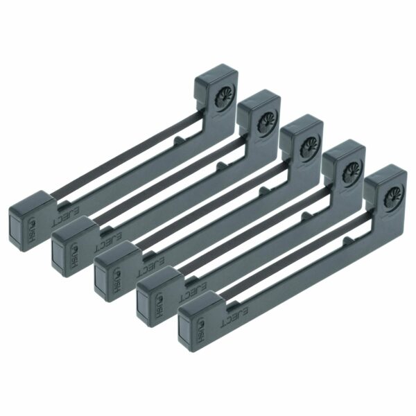 5x Fita de Tinta Compatível Epson ERC-09, C43S015354 para Impressoras Matriciais e de Recibos - Preto