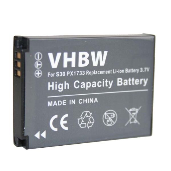Bateria vhbw para Câmara Toshiba PC1733E-1BRS, PX1733 - 700 mAh 3.7 V Li-Ion