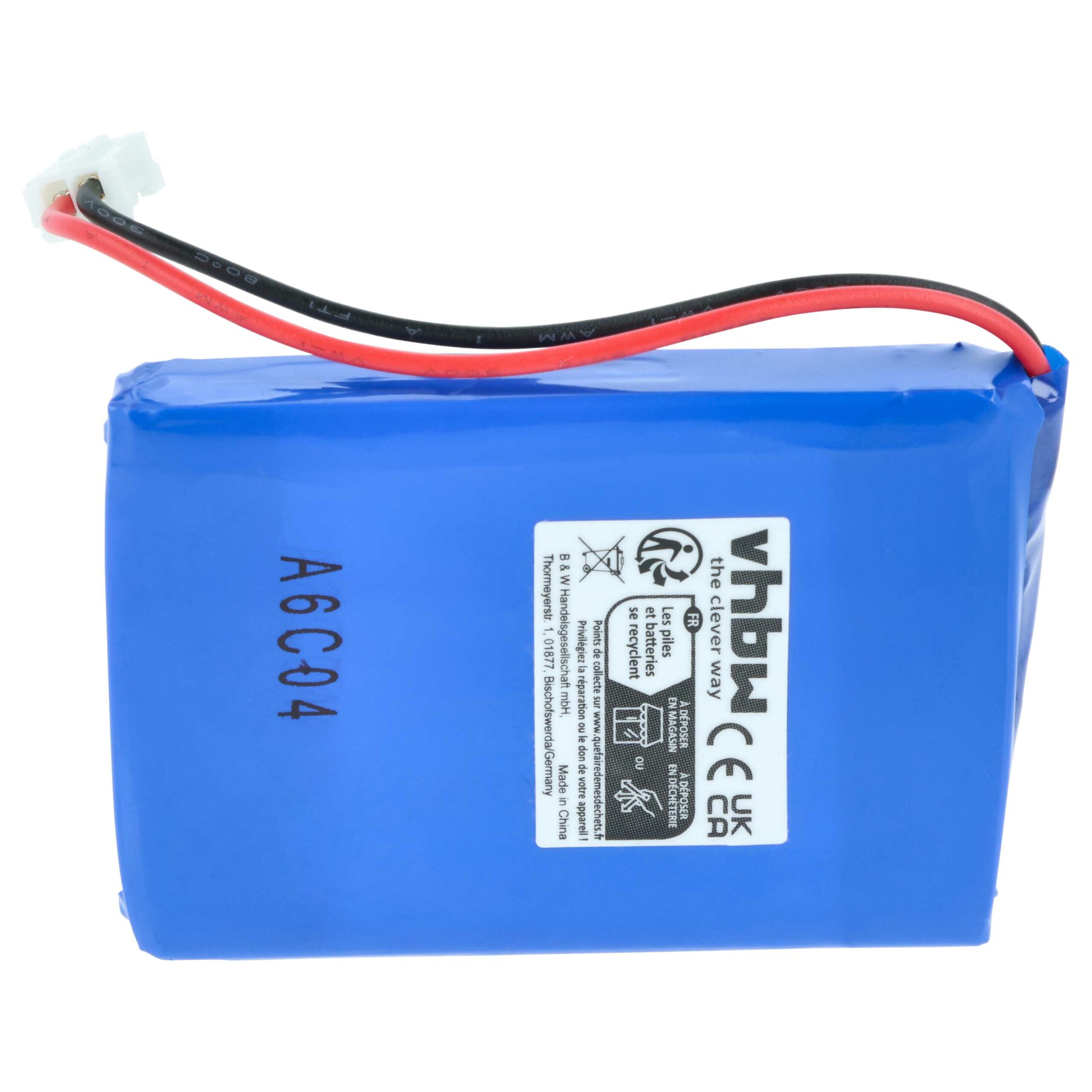 Bateria vhbw 2x para Rádio Albrecht 083448, JHHY903448A - 1300 mAh 3.7V Li-Ion - Image 4