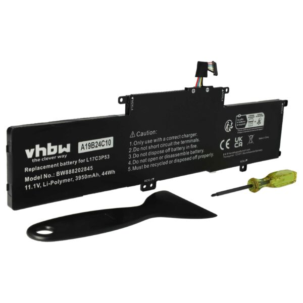 Bateria vhbw para Lenovo - 3950 mAh 11.1V Li-polymer (01AV481, 01AV482, 5B10W13885, 01AV483, 041AV481)