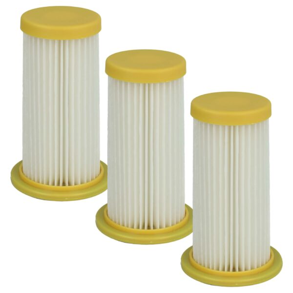 3x Filtro de Cartucho vhbw para Aspirador Philips 432200520850, Branco/Amarelo