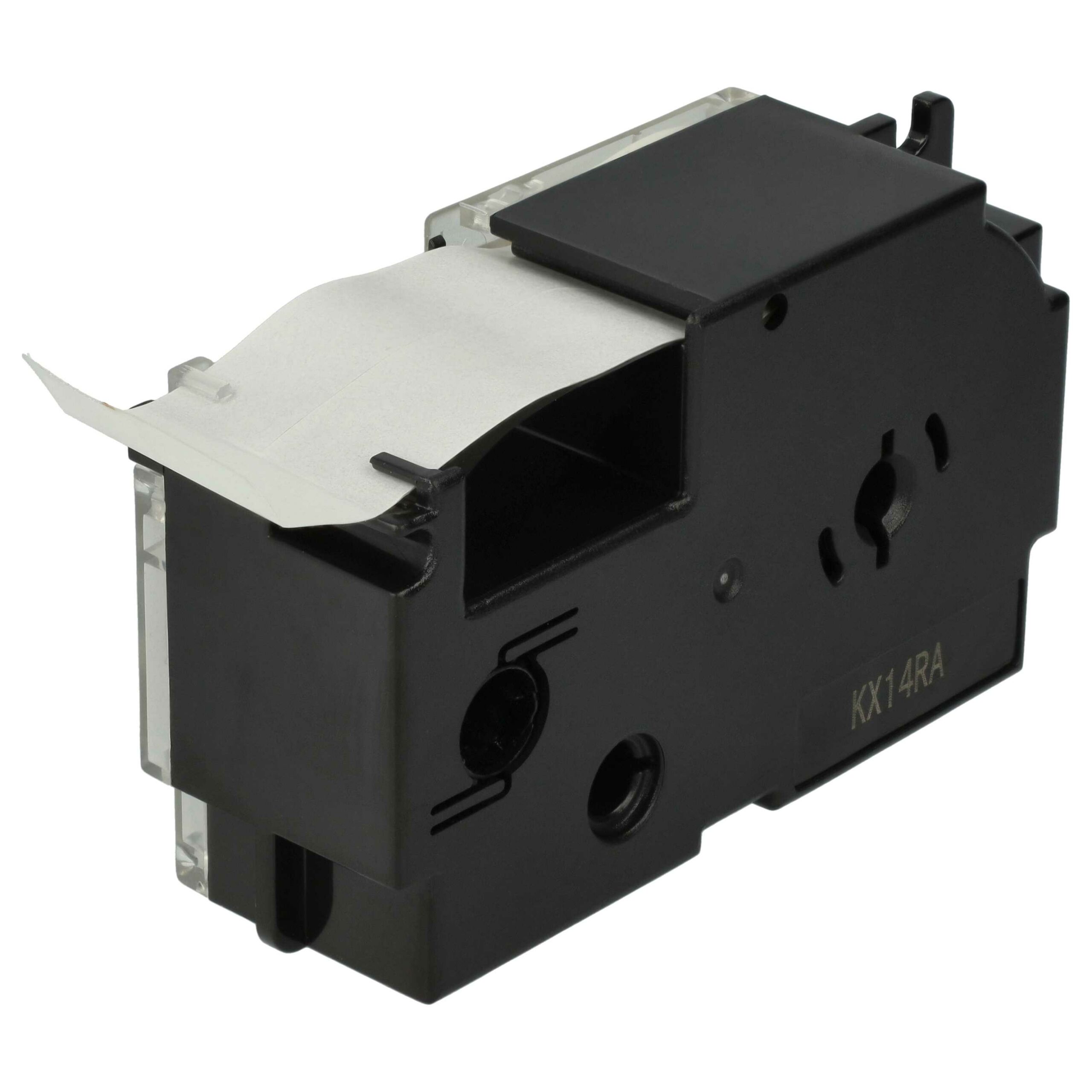 Fita de Etiquetas vhbw para Casio XR-24X, XR-24X1 - 24 mm, Preto sobre Transparente - Image 2