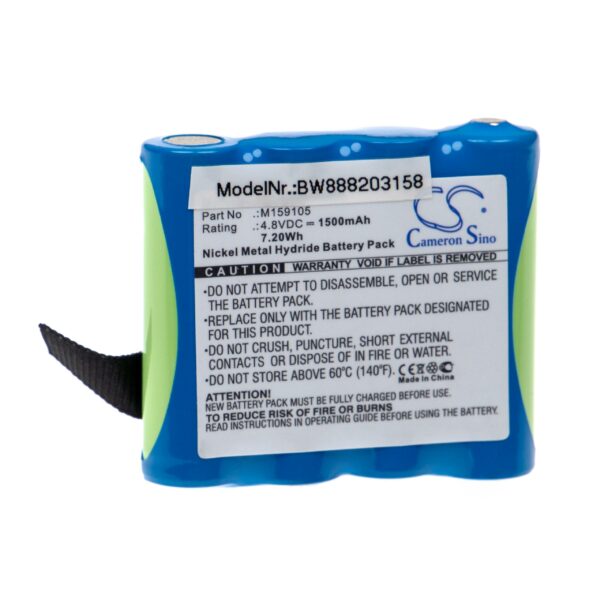 Bateria de substituição para equipamento médico Edan 4XNR49AA1500P, M159105 - 1500 mAh 4.8 V NiMH vhbw