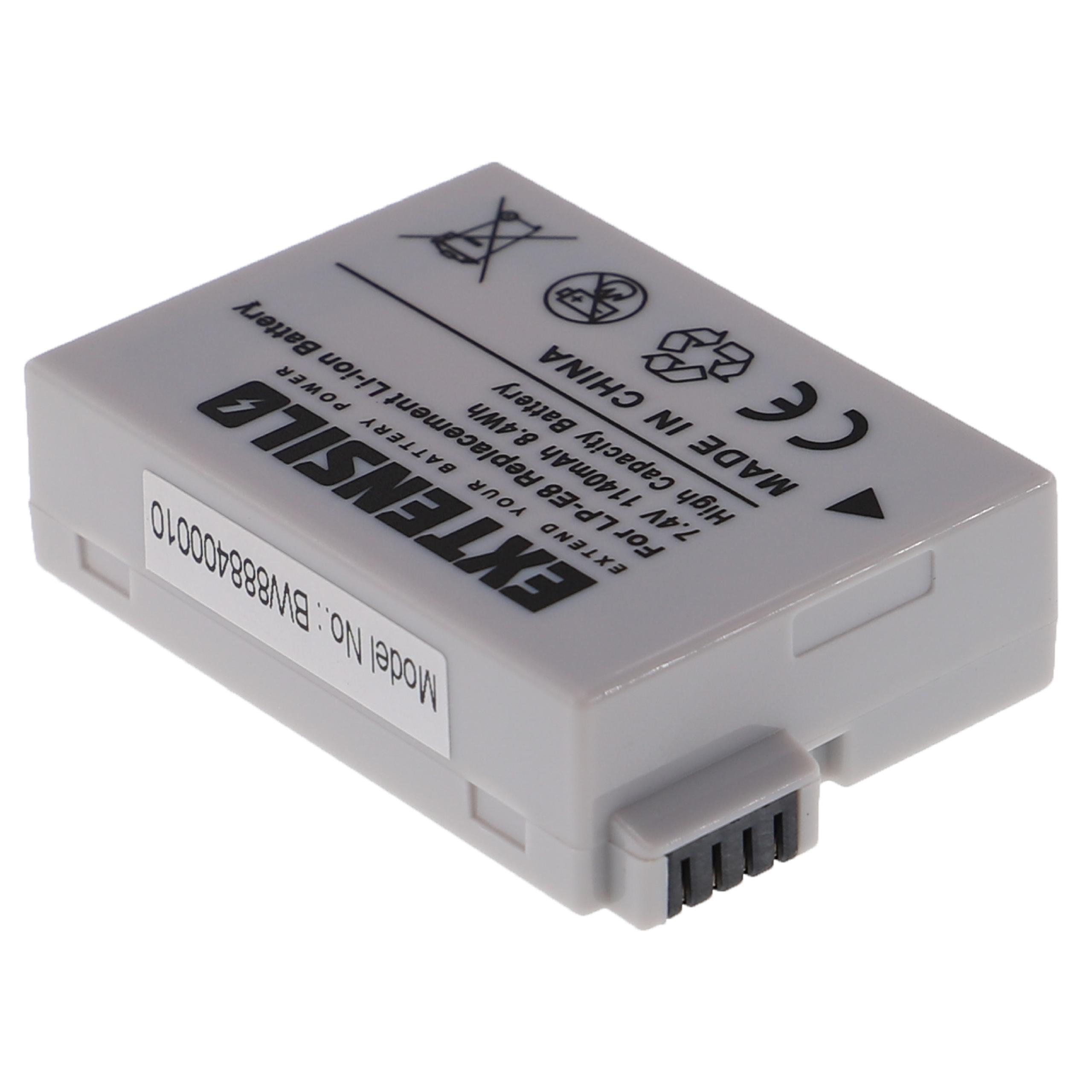 Bateria Extensilo para Canon LP-E8 - 1140mAh, 7.4V - Image 2