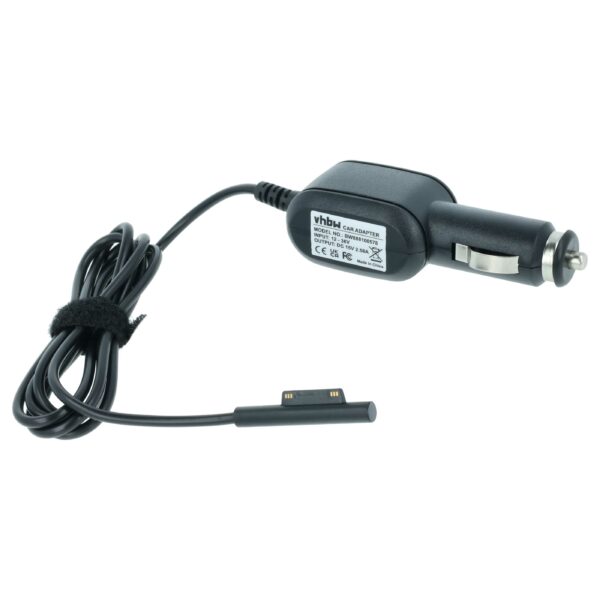 Carregador de Isqueiro vhbw para Microsoft Surface Pro, Go, Book, Laptop - 2.58A
