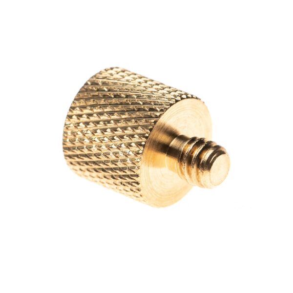 Adaptador de Rosca para Tripé 3/8" para 1/4" - vhbw Dourado
