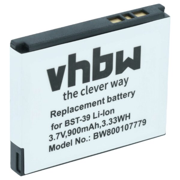 Bateria para Telemóvel Sony-Ericsson BST-39 - 900 mAh 3.7 V Li-Ion vhbw