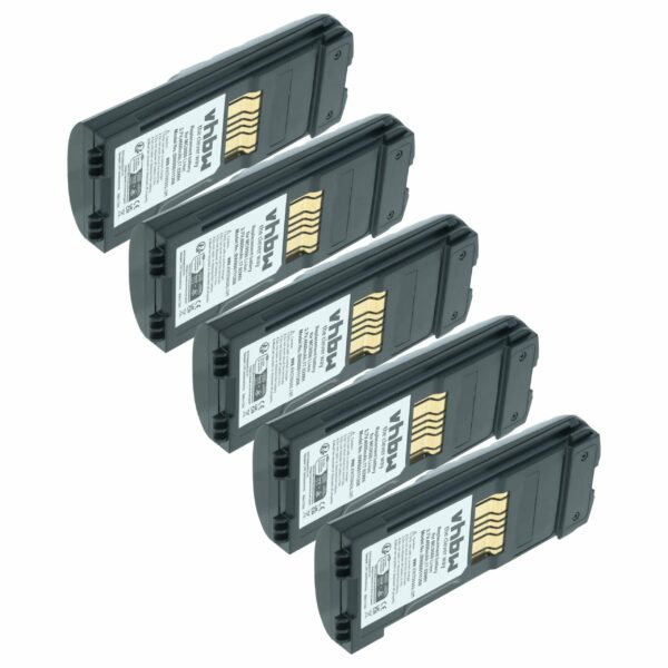 5x Bateria Compatível com Symbol 82-111636-01, BTRY-MC95IABA0 para Leitores de Código de Barras POS - 4600 mAh 3.7 V